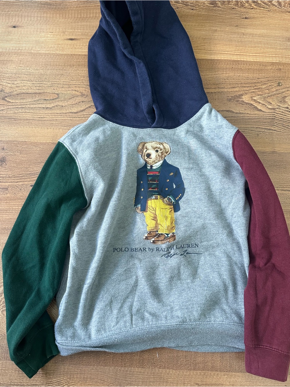 Polo by Ralph Lauren Navy Hoodie with Grey Trim